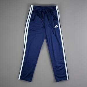 Adidas Mens Navy Blue With White Stripe Soccer/Track Training Pants